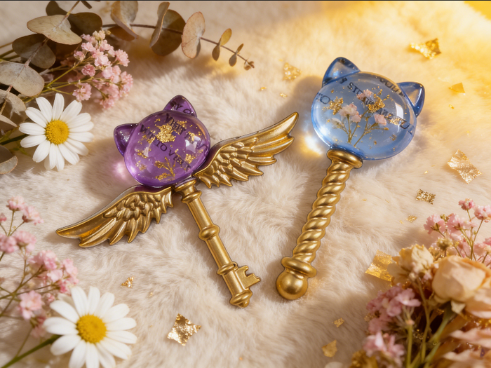 2pcs Magic Wand Decorative Ornament Resin Molds