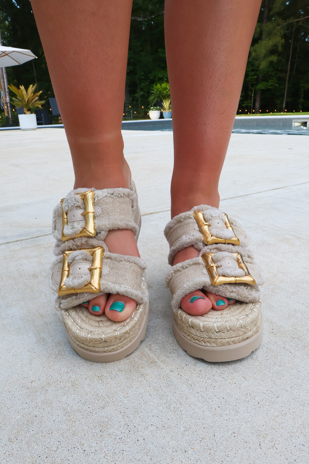 Scarlett Coastal Buckle Platform Sandals