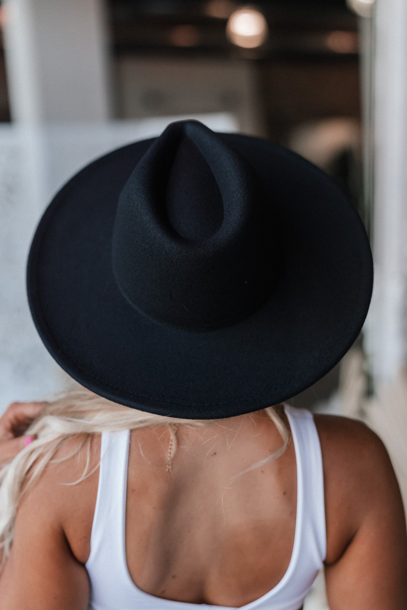 Made For You Wide Brim Hat (Black)