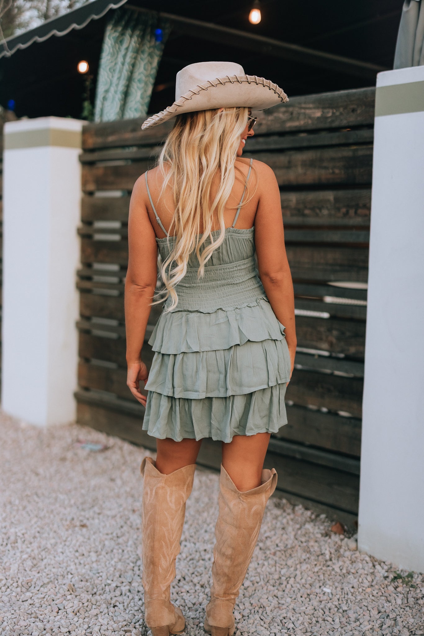 Rising Sun Smocked Mini Dress FINAL SALE