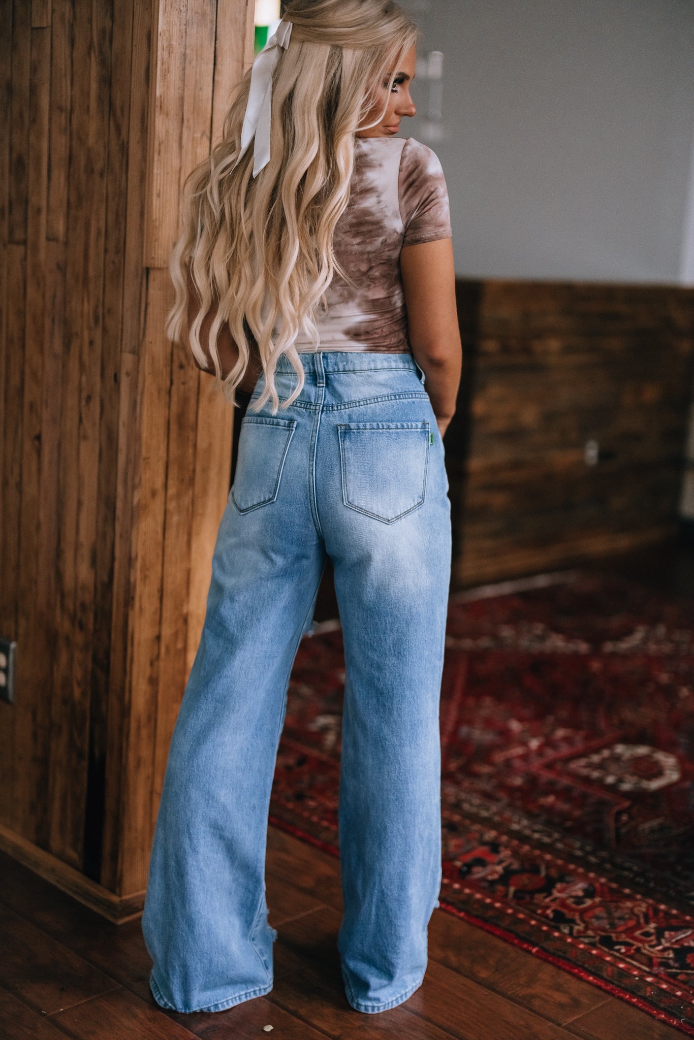 Chase Whiskey Tie Dye Crop Tee