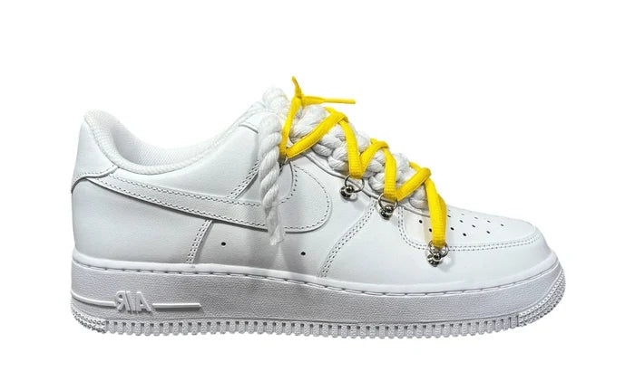Nike Air force 1 Double Rope Laces White/Yellow NIKE Air Force 1
