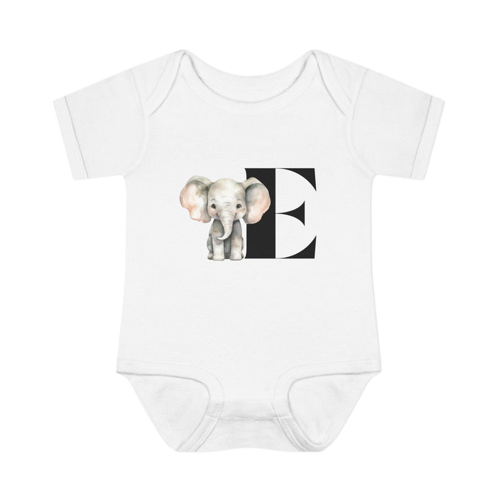 Alphabet Adventures: Letter E - Enormous Elephant Baby Onesie - Whippie's
