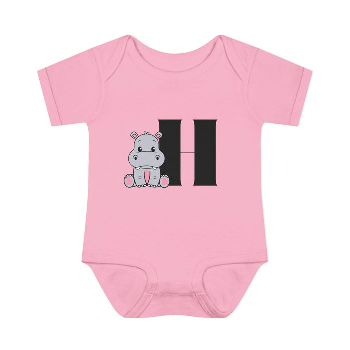 Alphabet Adventures: Letter H - Happy Hippo Baby Onesie H is for Happy Hippo! - Whippie's