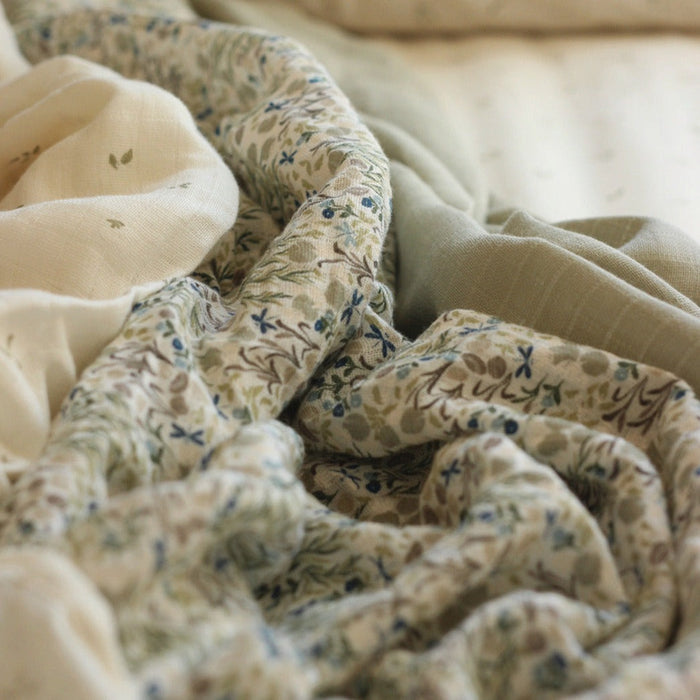 AVERY ROW - ORGANIC BABY LARGE MUSLIN SWADDLE - RIVERBANK - Mabel & Fox