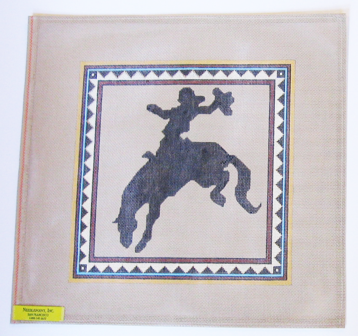 Needlepoint Bronco Canvas