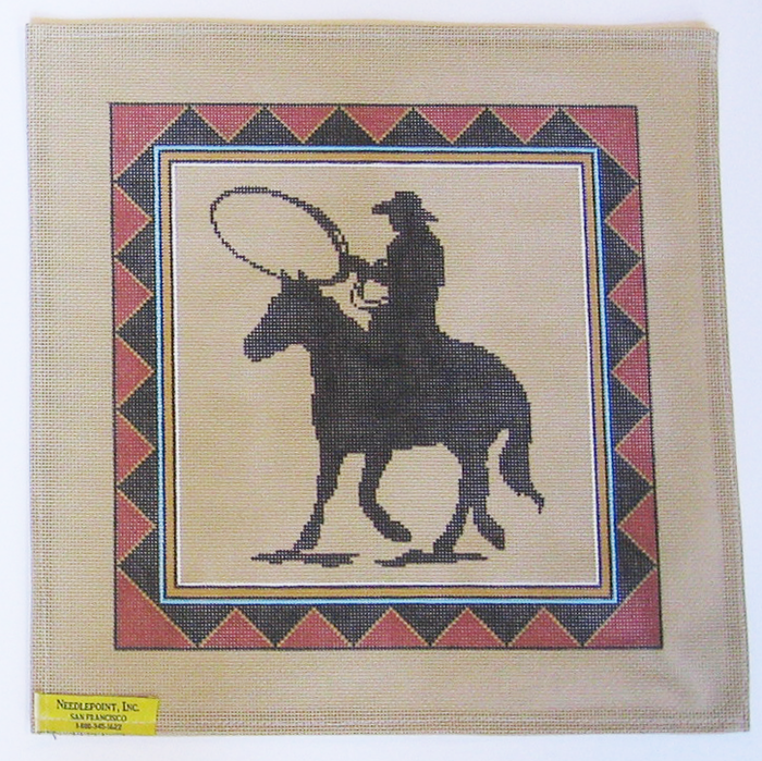 Needlepoint Bronco Canvas