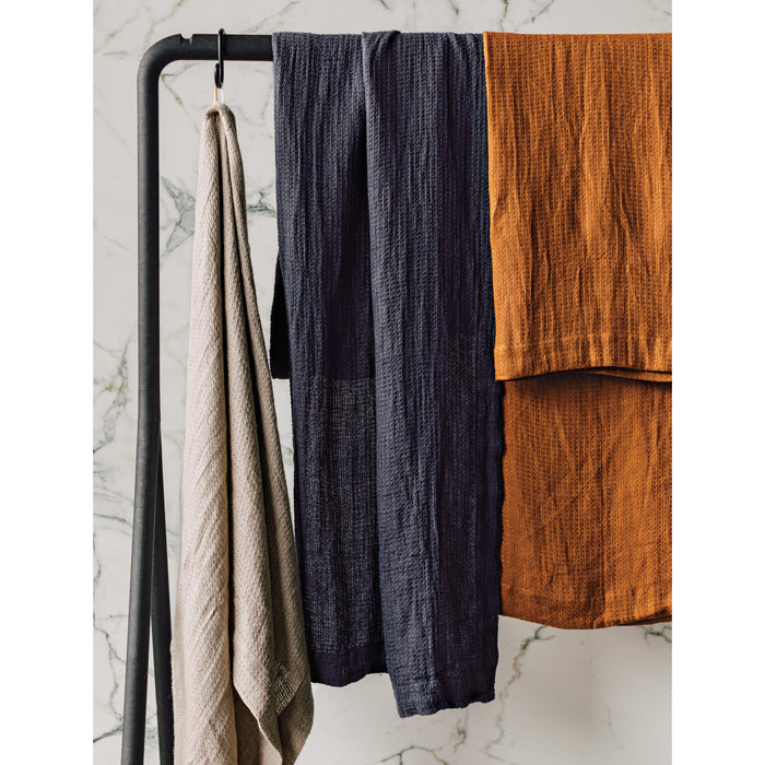Charcoal Linen Bath Towel