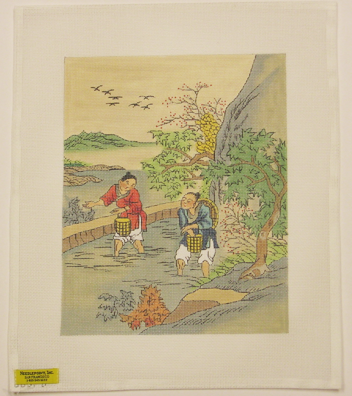 Needlepoint Chinese Farmer Canvas