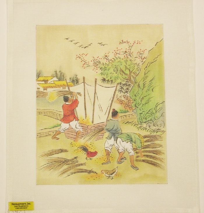 Needlepoint Chinese Farmer Canvas