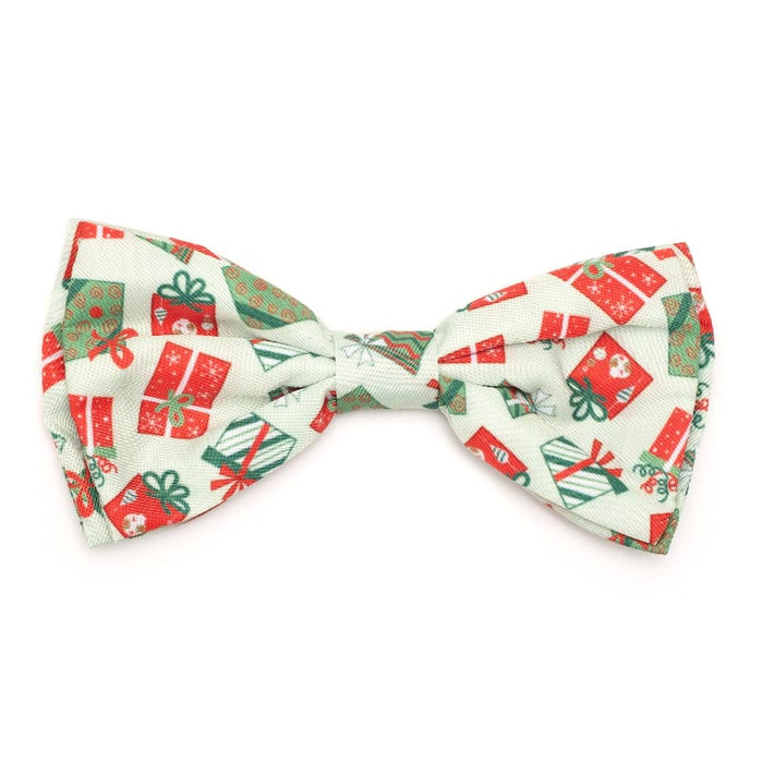 The Worthy Dog Bow Ties SM Christmas Presents Light Green Bow Tie Pet Collar Attachment - 2 Sizes