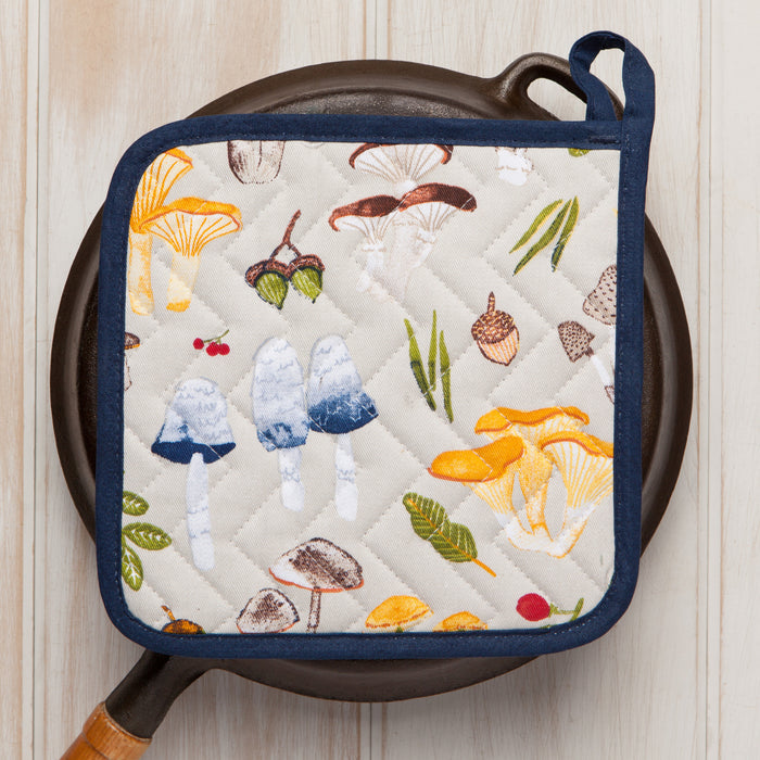Field Mushrooms Potholder
