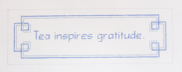 Needlepoint Gratitude Canvas