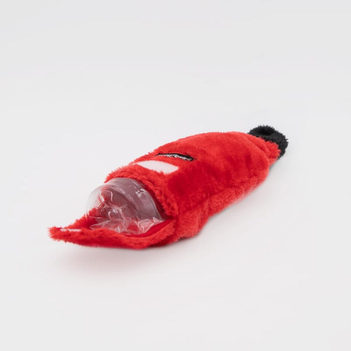 ZippyPaws dog toys Happy Hour Crusherz Christmas Holiday Santa's Schnapps Plush Squeaky Dog Toy