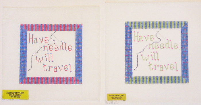 Needlepoint Have Needle Will Travel Canvas