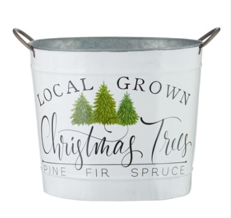 Local Grown Christmas Tree Bucket