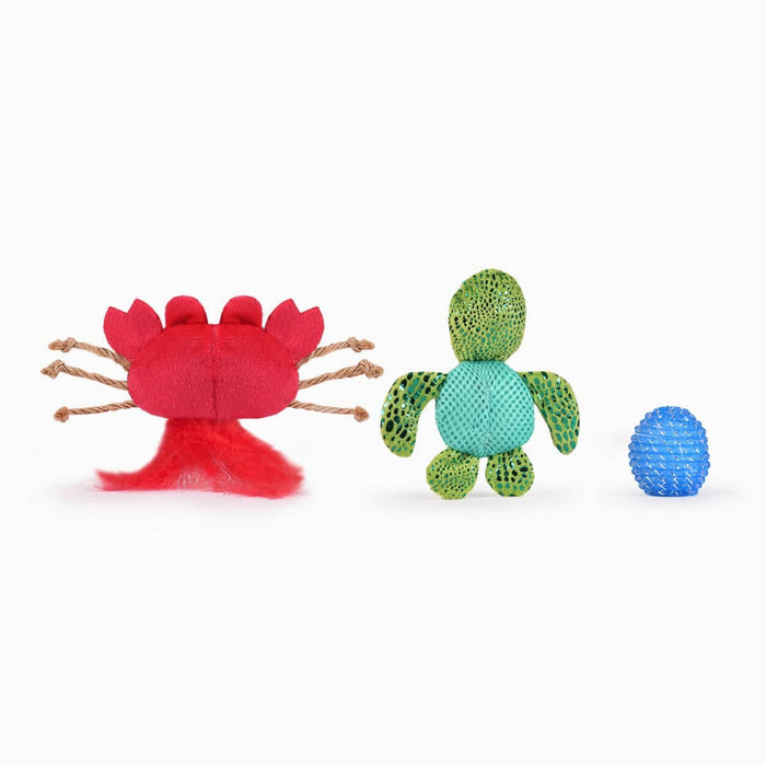 Hugsmart Products Inc Hugsmart Products Inc - HugSmart Pet - Ocean Pals | Sea Turtle&Crab - Cat Toy