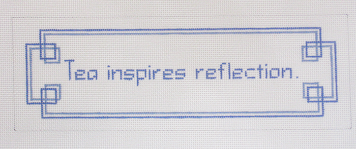 Needlepoint Reflection Canvas