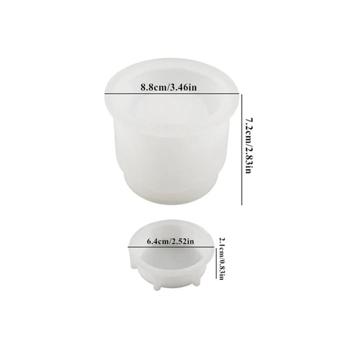 Round Storage Jar Resin Mold