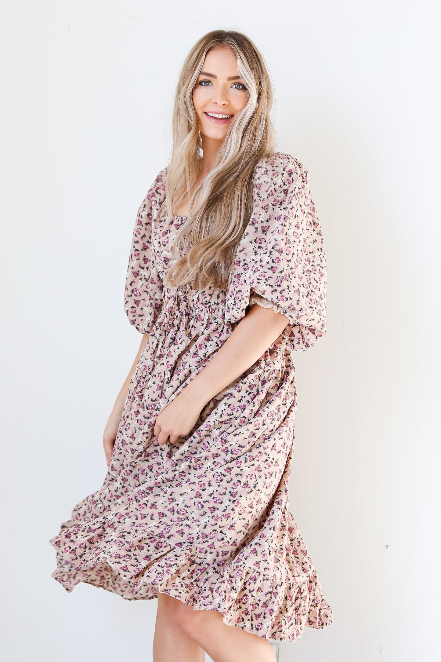 Bloom Wildly Floral Midi Dress