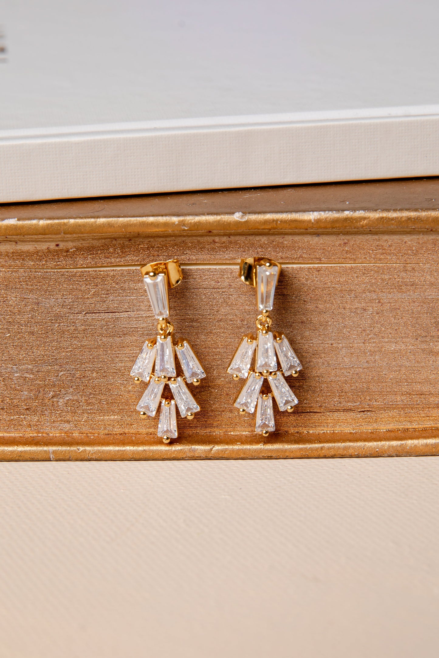 Celeste Cascade Gold Earrings