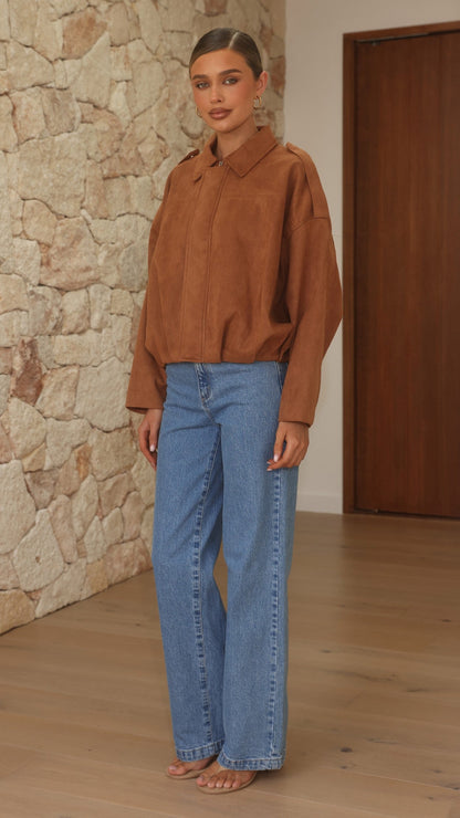 Phoenix Bomber Jacket - Tan