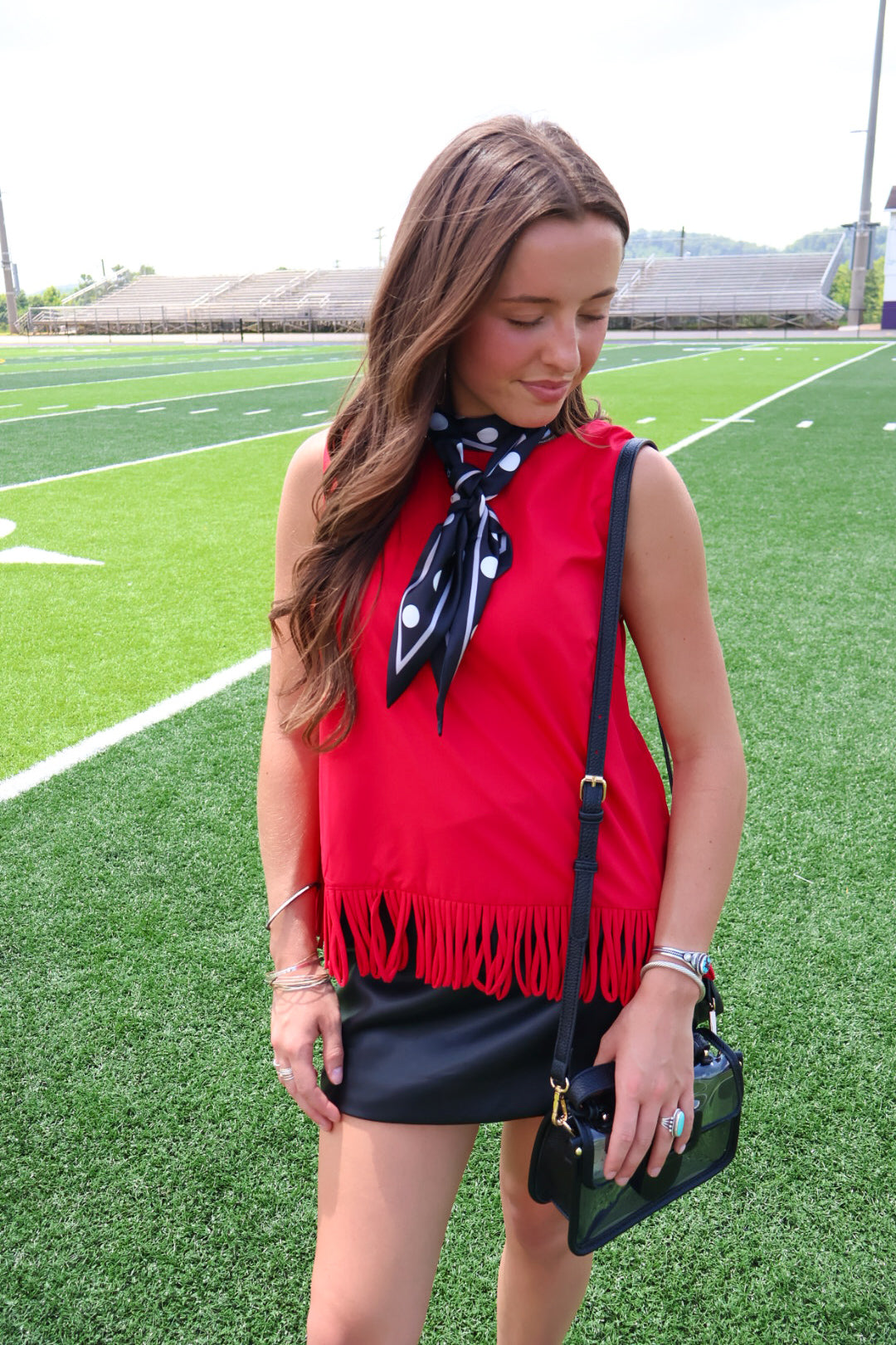 Red Fringe Top