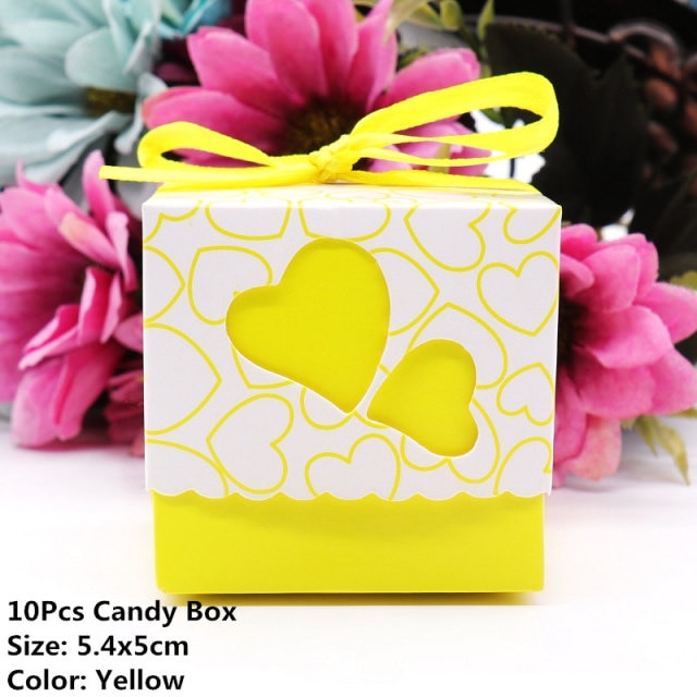 10pcs/lots of Favor Boxes in Assorted Designs for Baby Showers or Gender Reveal Parties-Good for Candy Box