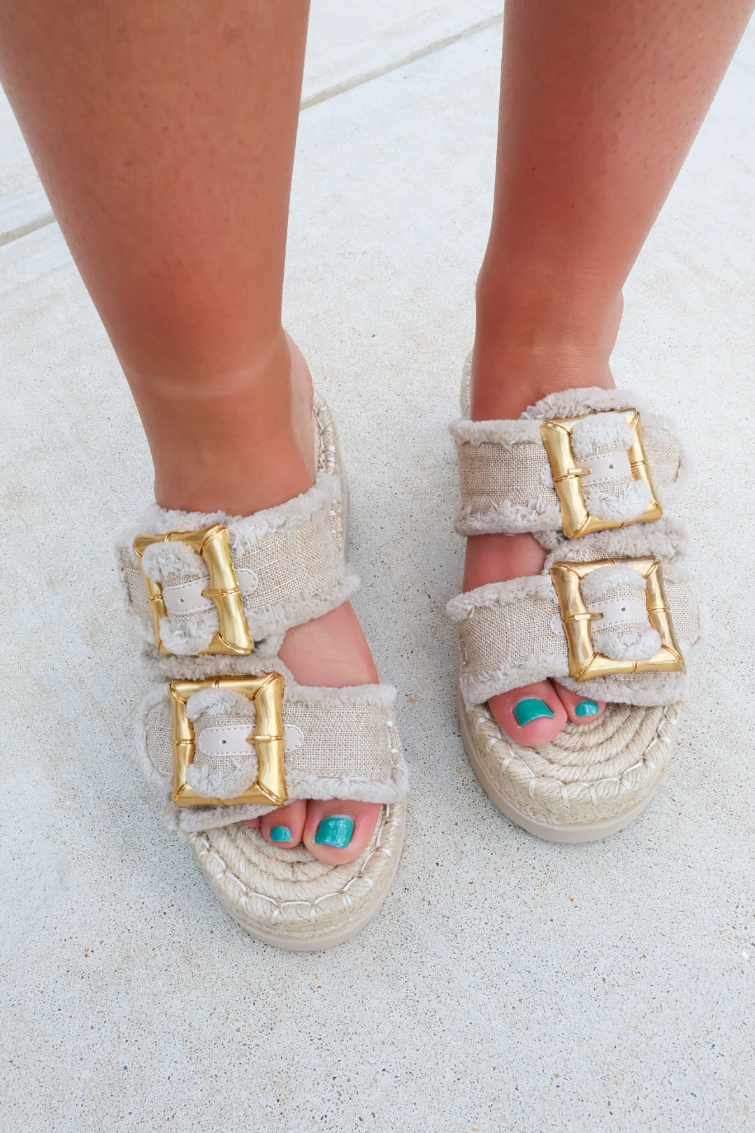 Scarlett Coastal Buckle Platform Sandals