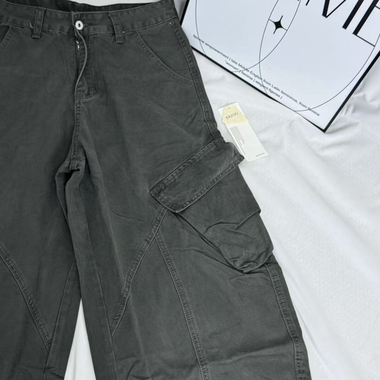 Cargo-Style Curved-Leg Rousers