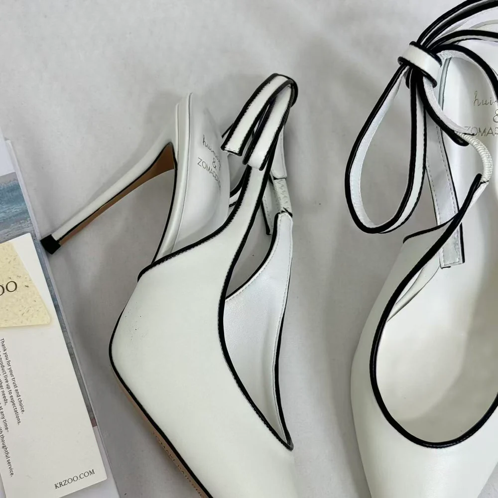 Ankle-Strap Stiletto Sandals With Closed Toes