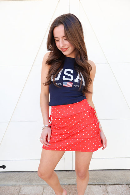 USA Fitted Tank Top