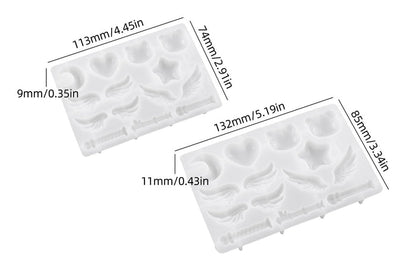 2pcs Magic Wand Decorative Ornament Resin Molds