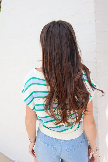 Seaside Stripe Sweater Top