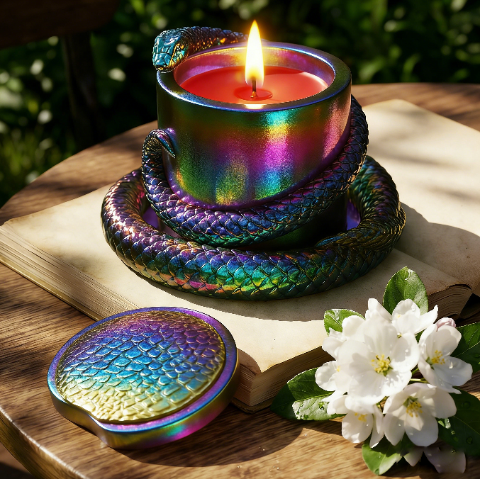 3pcs Snake-Shaped Jar Resin Mold Set