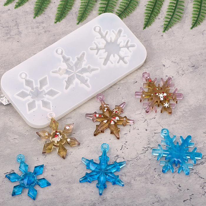 3pcs Snowflake Hanging Mold