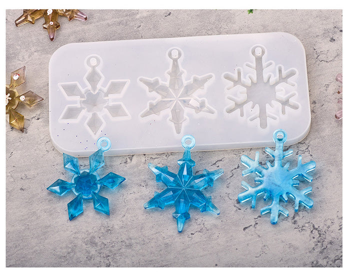 3pcs Snowflake Hanging Mold