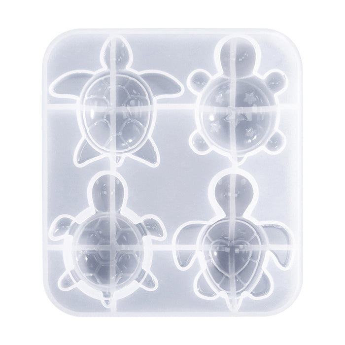 4-in-1 Turtle Pendant Resin Mold