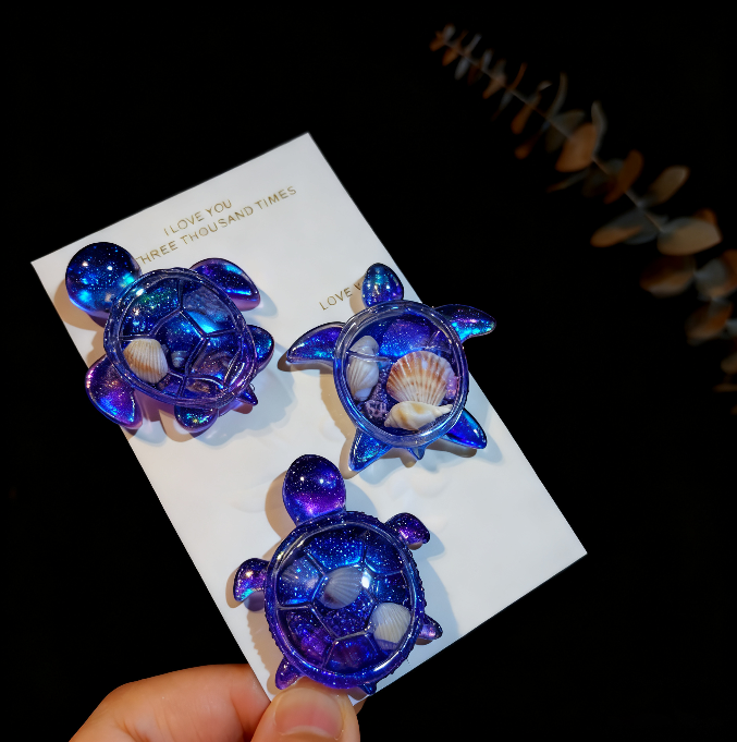 4-in-1 Turtle Pendant Resin Mold