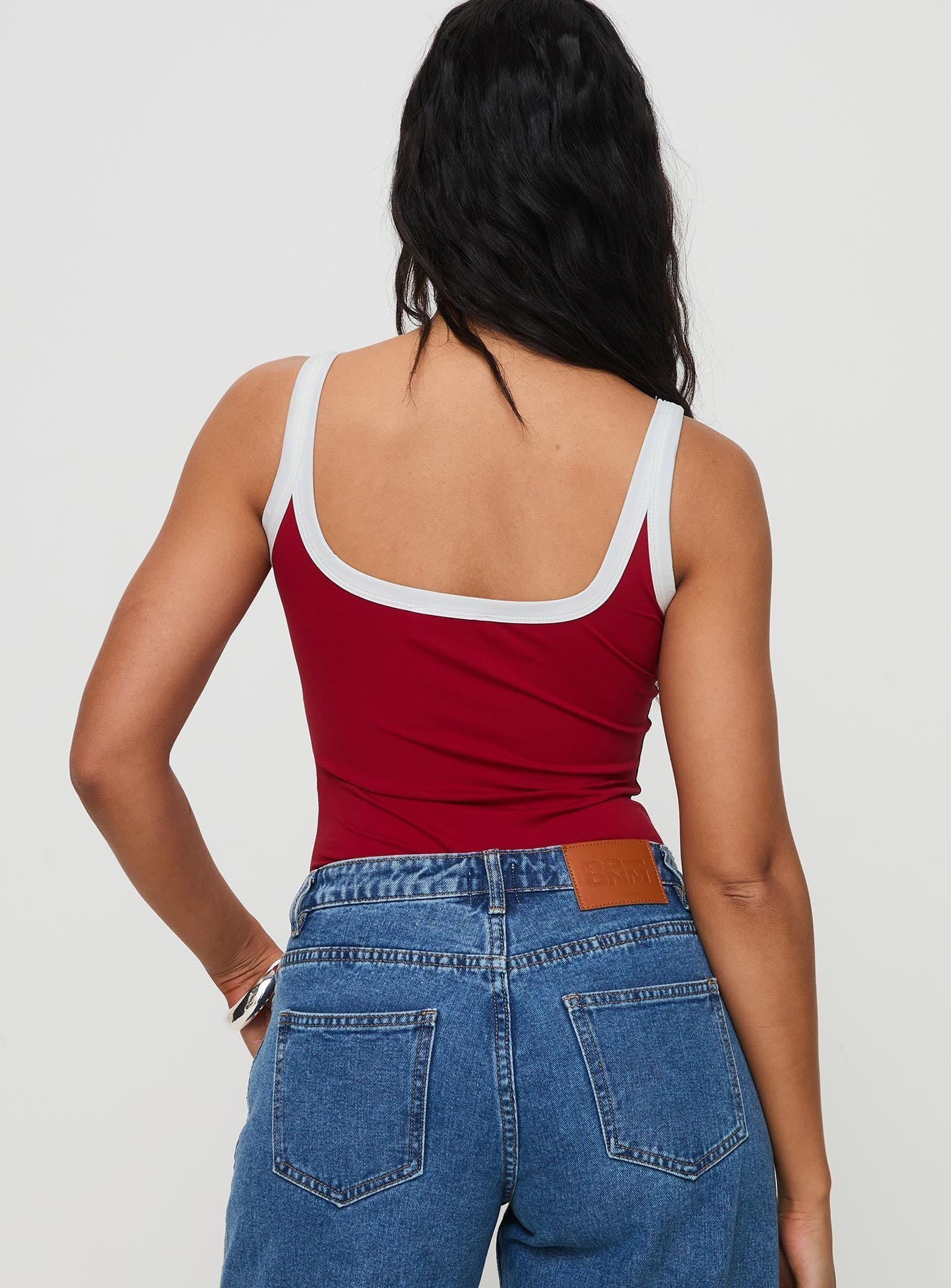 Astrea Bodysuit Red / White