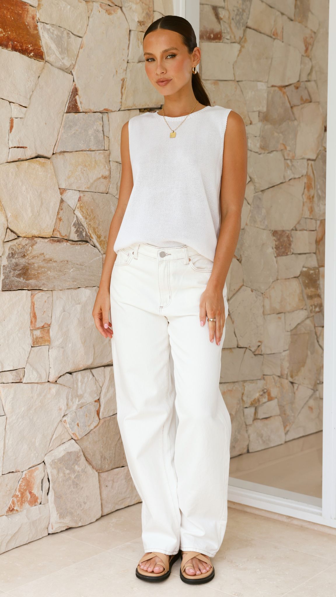 Fareeda Top - White