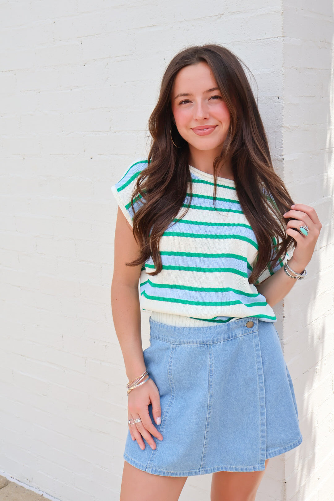 Seaside Stripe Sweater Top