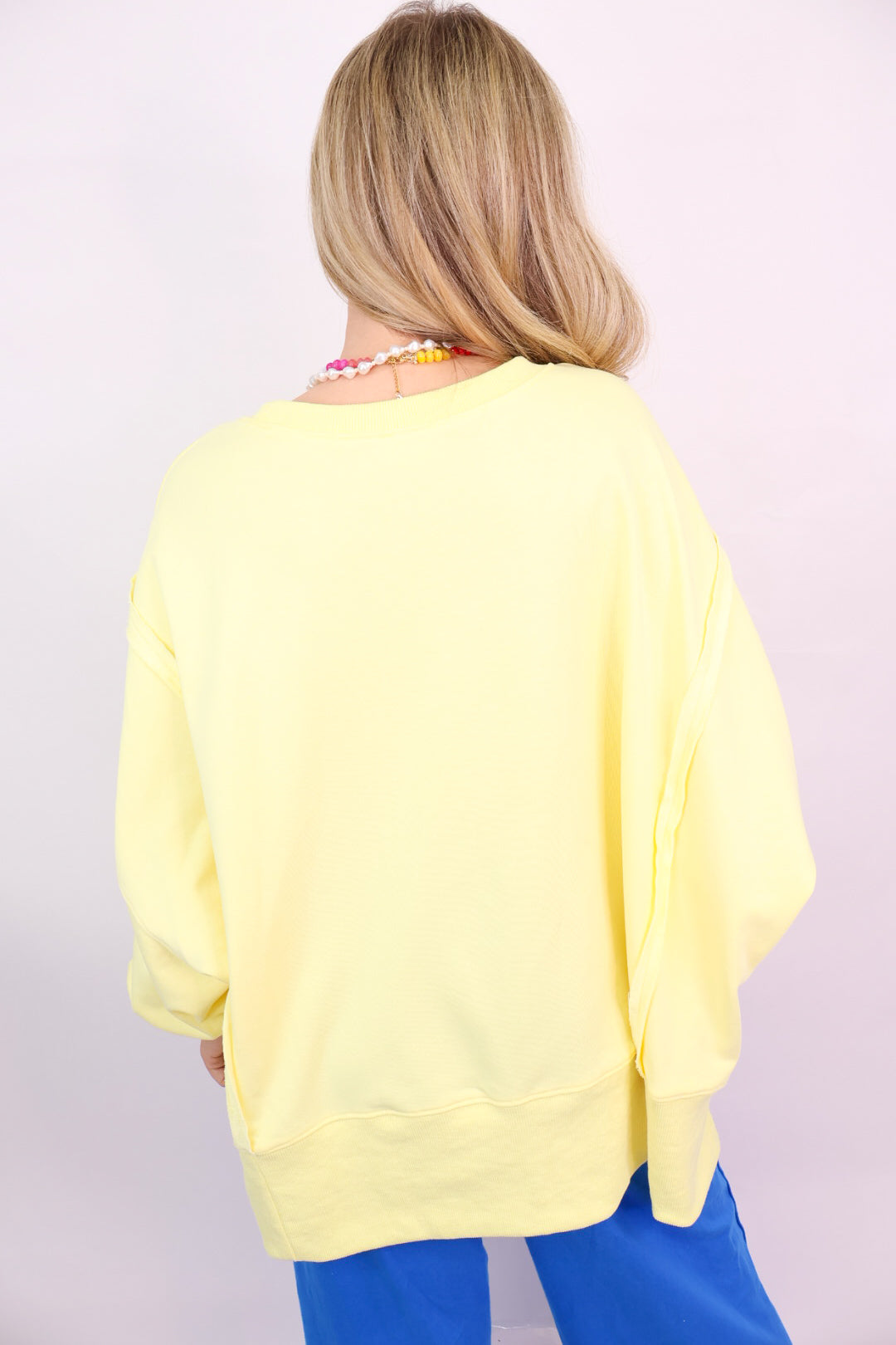 Oversized Everyday Pullover - Yellow