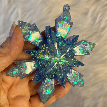 5-piece Snowflake Mold Snowflake Pendant