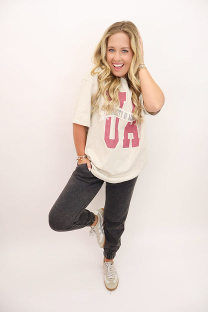 UA University of Alabama Banner Oversized Tee