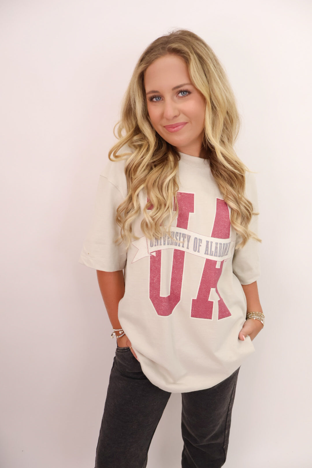 UA University of Alabama Banner Oversized Tee