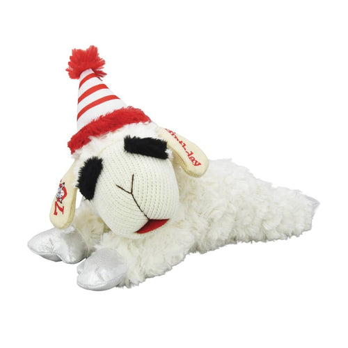 Multipet Dog Toys 70th Birthday Lambchop Plush Squeaky Dog Toy - 10.5"