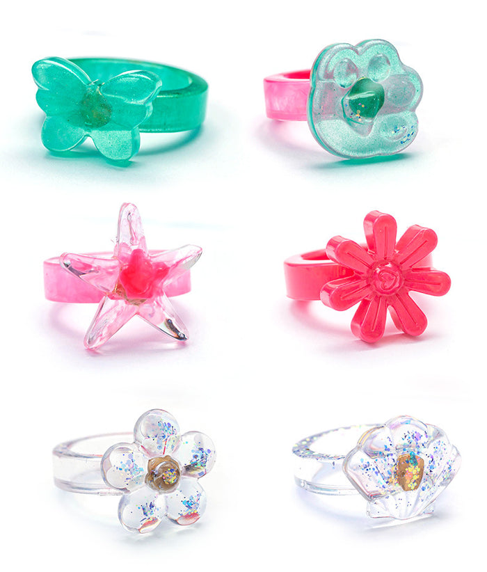 8pcs Rotating Ring Pendant Resin Mold Set