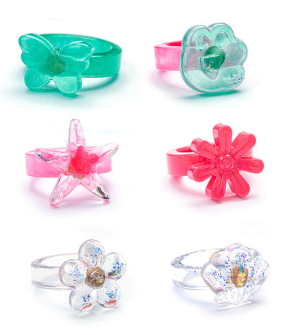 8pcs Rotating Ring Pendant Resin Mold Set