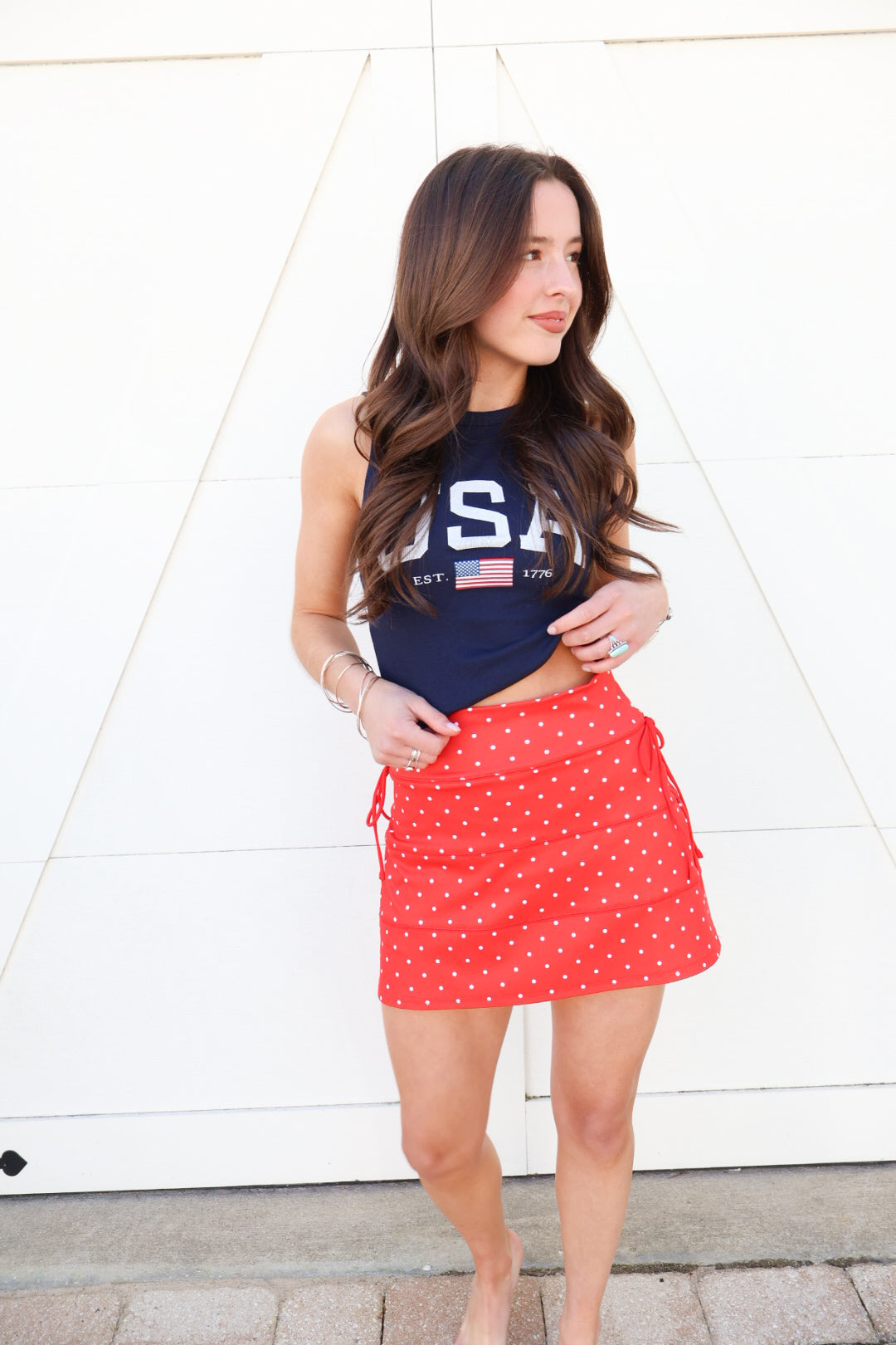 USA Fitted Tank Top